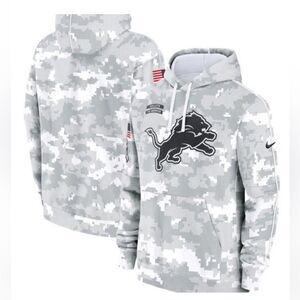 Nike Gray & White Digital Camo Pullover Hoodie